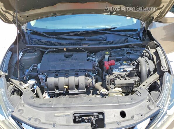 3N1AB7AP2GL648362 2016 NISSAN SENTRA Charcoal უკანა სალონის ხედი