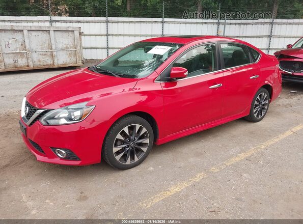3N1AB7AP2GY213845 2016 NISSAN SENTRA Red წინა მარცხენა ხედი სამი მეოთხედიდან