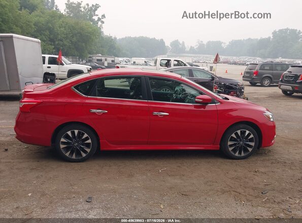 3N1AB7AP2GY213845 2016 NISSAN SENTRA Red უკანა სალონის ხედი