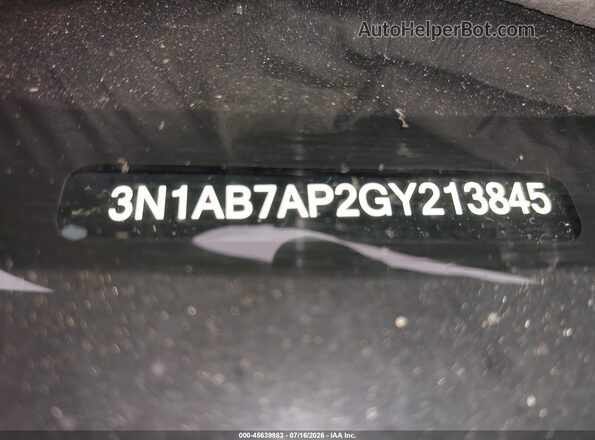 3N1AB7AP2GY213845 2016 NISSAN SENTRA Red ძრავის განყოფილების ხედი