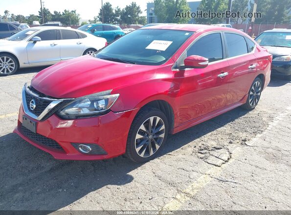 3N1AB7AP2GY262012 2016 NISSAN SENTRA Red წინა მარცხენა ხედი სამი მეოთხედიდან