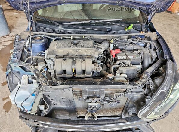 3N1AB7AP2GY289131 2016 NISSAN SENTRA Синий Вид задней части салона