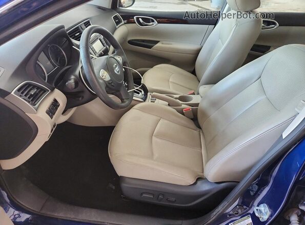 3N1AB7AP2GY289131 2016 NISSAN SENTRA Синий Вид салона спереди
