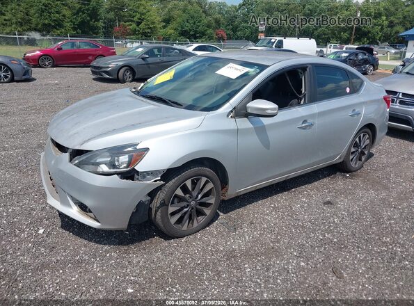 3N1AB7AP2GY302685 2016 NISSAN SENTRA Silver Առջևի ձախ երեք քառորդ տեսարան