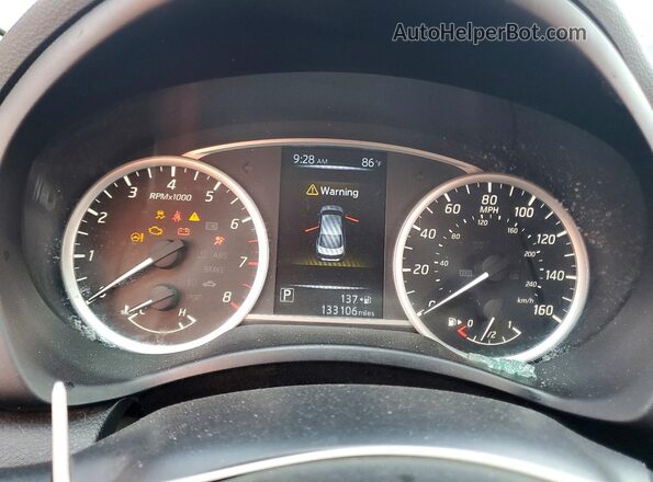 3N1AB7AP2GY307918 2016 NISSAN SENTRA Black ხელსაწყოთა პანელის ხედი