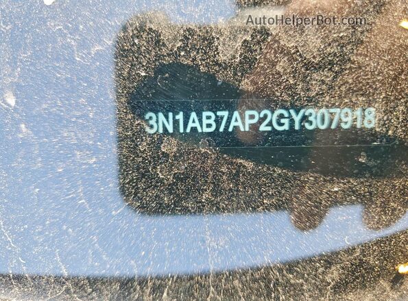 3N1AB7AP2GY307918 2016 NISSAN SENTRA Black ძრავის განყოფილების ხედი