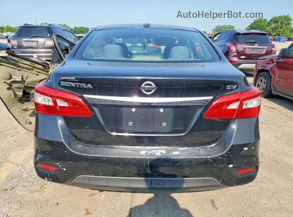 3N1AB7AP2GY307918 2016 NISSAN SENTRA Black უკანა ხედი