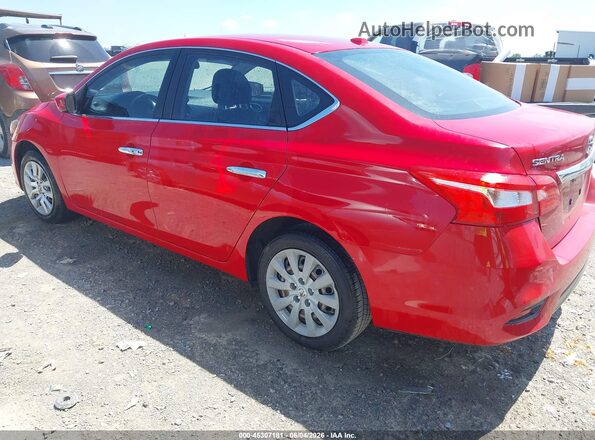 3N1AB7AP2HL692797 2017 NISSAN SENTRA Red Rear left