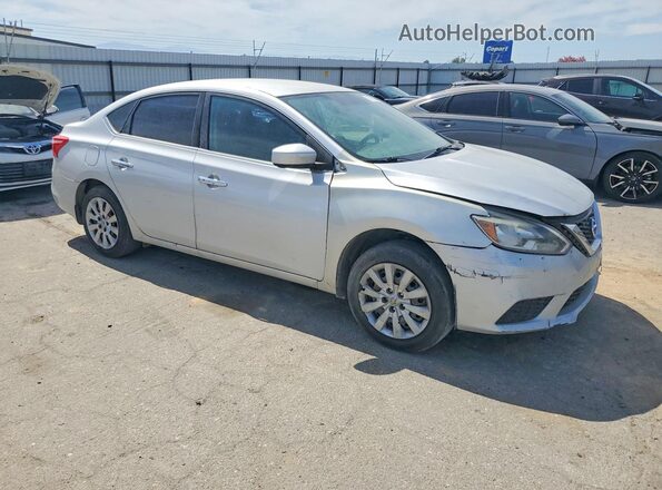 3N1AB7AP2HL707542 2017 NISSAN SENTRA Silver Delantero derecho