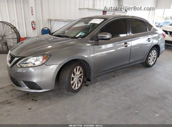 3N1AB7AP2HY233689 2017 NISSAN SENTRA Серый Передняя левая четверть