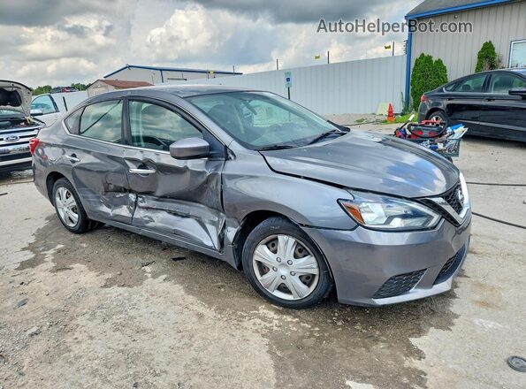 3N1AB7AP2HY262190 2017 NISSAN SENTRA Gray Передня права чверть