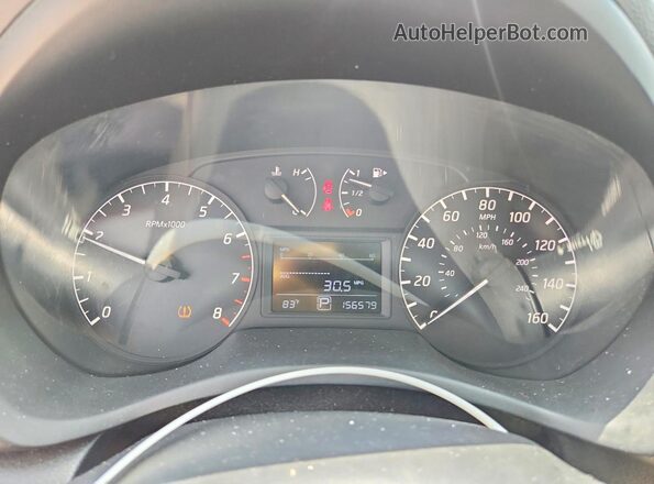 3N1AB7AP2HY262190 2017 NISSAN SENTRA Gray Вид щитка приладів