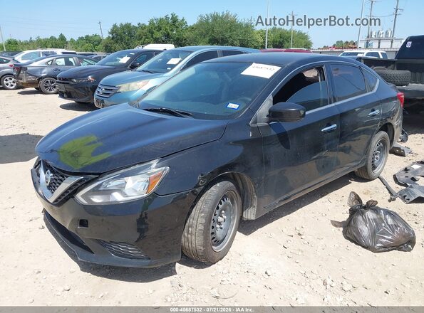 3N1AB7AP2HY264974 2017 NISSAN SENTRA Black Передня ліва чверть