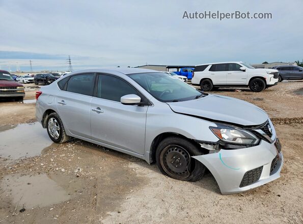 3N1AB7AP2HY274100 2017 NISSAN SENTRA Серебряный Передняя правая четверть