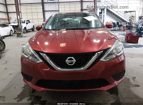 3N1AB7AP2HY274680 2017 NISSAN SENTRA Red Սալոնի հետևի տեսք
