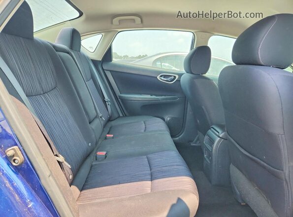 3N1AB7AP2HY291897 2017 NISSAN SENTRA Blue Vista de los asientos traseros