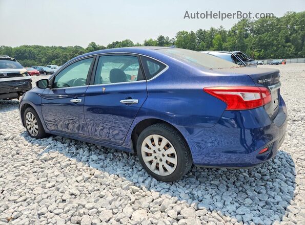 3N1AB7AP2HY291897 2017 NISSAN SENTRA Blue Trasero izquierdo