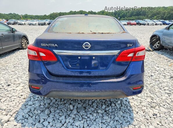 3N1AB7AP2HY291897 2017 NISSAN SENTRA Blue Vista trasera