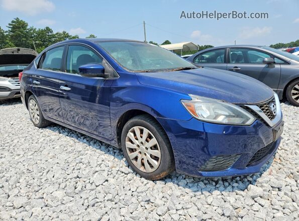 3N1AB7AP2HY291897 2017 NISSAN SENTRA Blue Delantero derecho