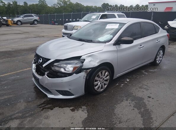 3N1AB7AP2HY310433 2017 NISSAN SENTRA Silver წინა მარცხენა ხედი სამი მეოთხედიდან