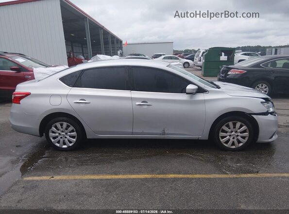 3N1AB7AP2HY310433 2017 NISSAN SENTRA Silver უკანა სალონის ხედი
