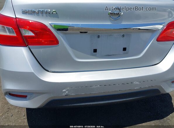 3N1AB7AP2HY319343 2017 NISSAN SENTRA Silver Widok zestawu wskaźników