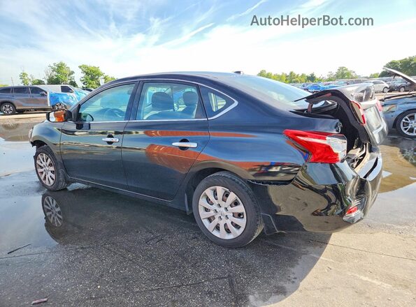 3N1AB7AP2HY322677 2017 NISSAN SENTRA Black Tył lewy