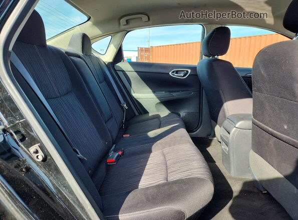 3N1AB7AP2HY322677 2017 NISSAN SENTRA Black Widok tylnych siedzeń