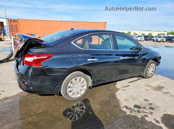 3N1AB7AP2HY322677 2017 NISSAN SENTRA Black Tył prawy