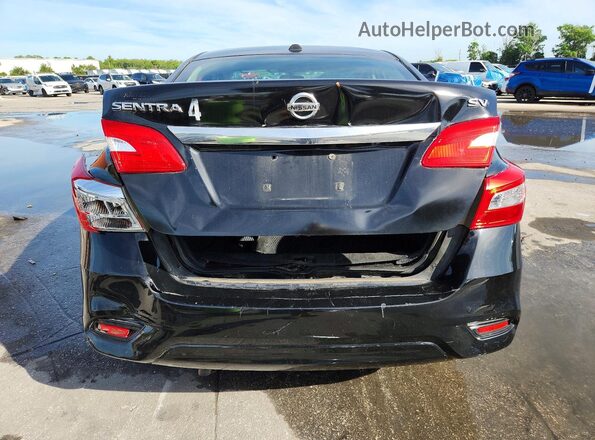 3N1AB7AP2HY322677 2017 NISSAN SENTRA Black Widok z tyłu