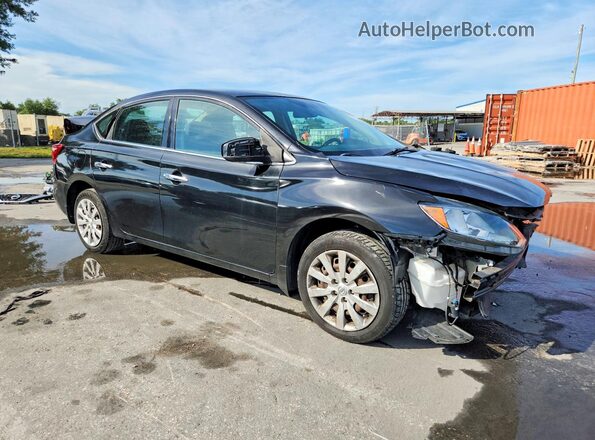 3N1AB7AP2HY322677 2017 NISSAN SENTRA Black Przód prawy