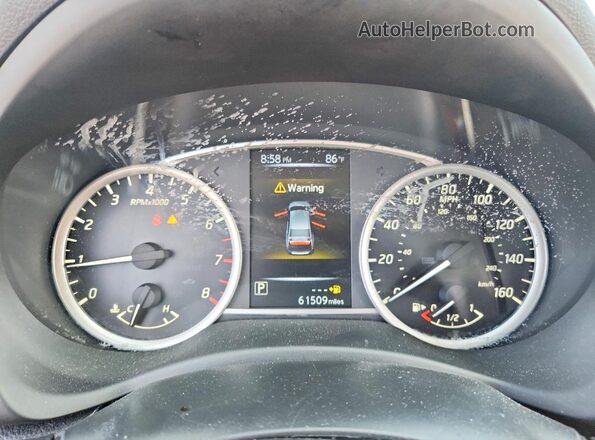 3N1AB7AP2HY322677 2017 NISSAN SENTRA Black Widok zestawu wskaźników