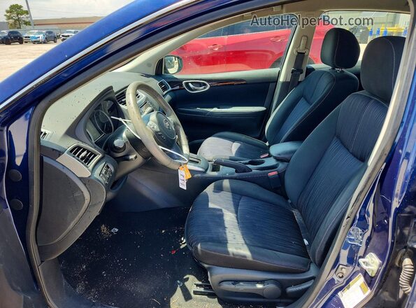 3N1AB7AP2HY326194 2017 NISSAN SENTRA Blue Widok wnętrza z przodu