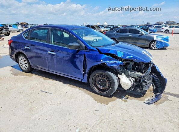 3N1AB7AP2HY326194 2017 NISSAN SENTRA Blue Przód prawy