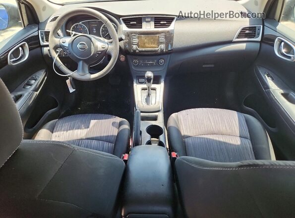 3N1AB7AP2HY326194 2017 NISSAN SENTRA Blue Widok deski rozdzielczej