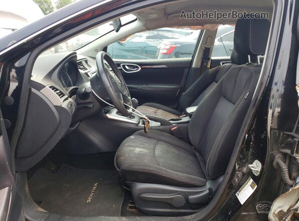 3N1AB7AP2HY326941 2017 NISSAN SENTRA Black Front interior view