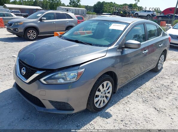 3N1AB7AP2HY331377 2017 NISSAN SENTRA Серый Передняя левая четверть