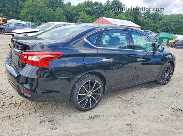 3N1AB7AP2HY361589 2017 NISSAN SENTRA Черный Задняя правая четверть