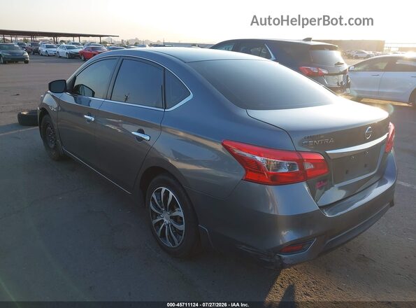 3N1AB7AP2HY384628 2017 NISSAN SENTRA Gray Задня ліва чверть