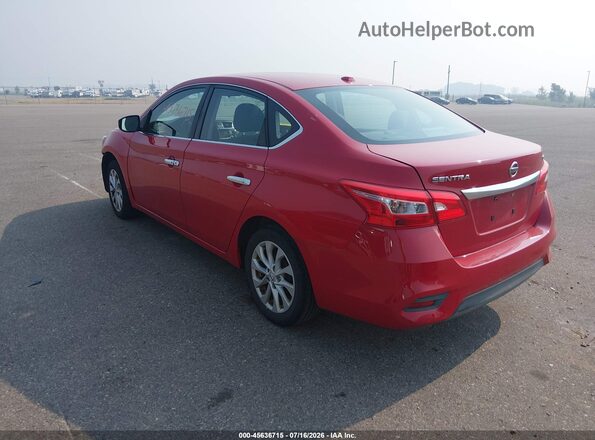 3N1AB7AP2JL616745 2018 NISSAN SENTRA Red Tył lewy