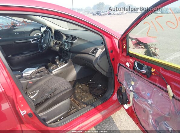 3N1AB7AP2JL616745 2018 NISSAN SENTRA Red Widok wnętrza z przodu