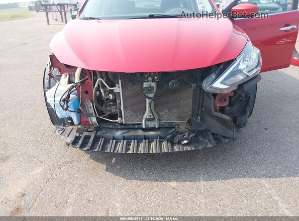 3N1AB7AP2JL616745 2018 NISSAN SENTRA Red Widok wnętrza z tyłu