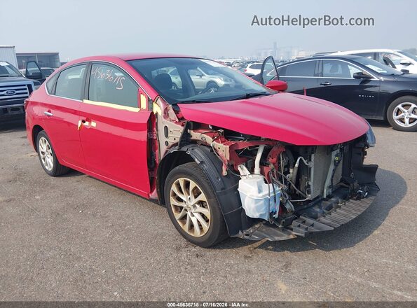 3N1AB7AP2JL616745 2018 NISSAN SENTRA Red Widok z przodu
