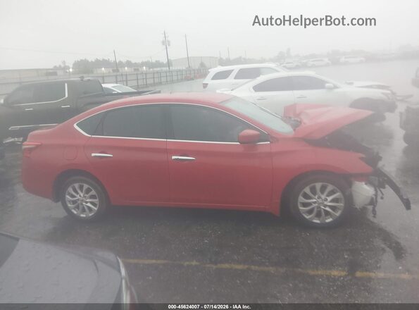 3N1AB7AP2JL617913 2018 NISSAN SENTRA Красный Вид щитка приборов