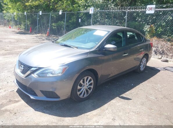 3N1AB7AP2JL634372 2018 NISSAN SENTRA Gray Առջևի ձախ երեք քառորդ տեսարան