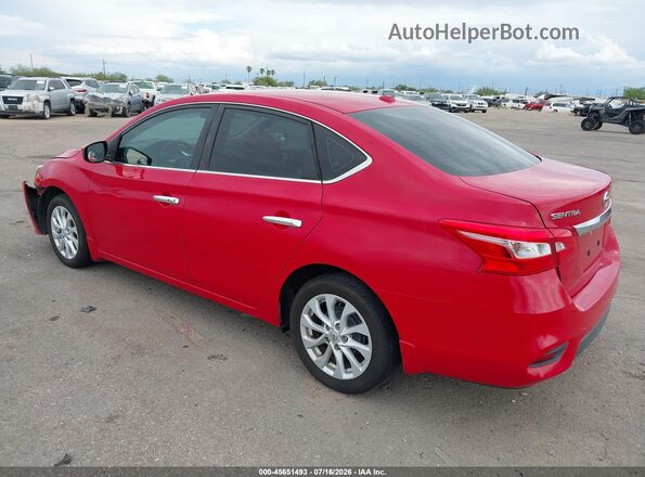 3N1AB7AP2JL663936 2018 NISSAN SENTRA Red Tył lewy
