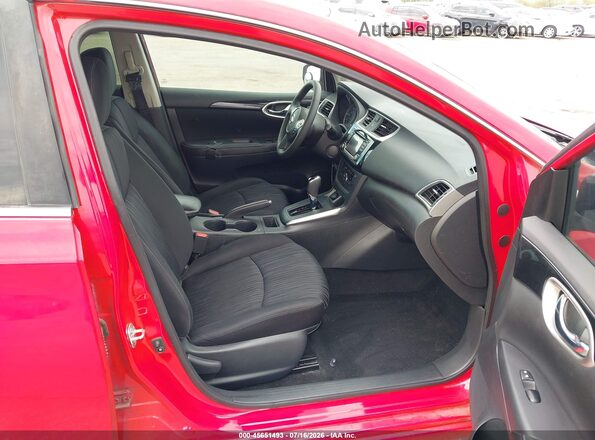3N1AB7AP2JL663936 2018 NISSAN SENTRA Red Widok wnętrza z przodu