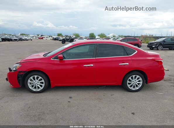 3N1AB7AP2JL663936 2018 NISSAN SENTRA Red Widok wnętrza 360 stopni