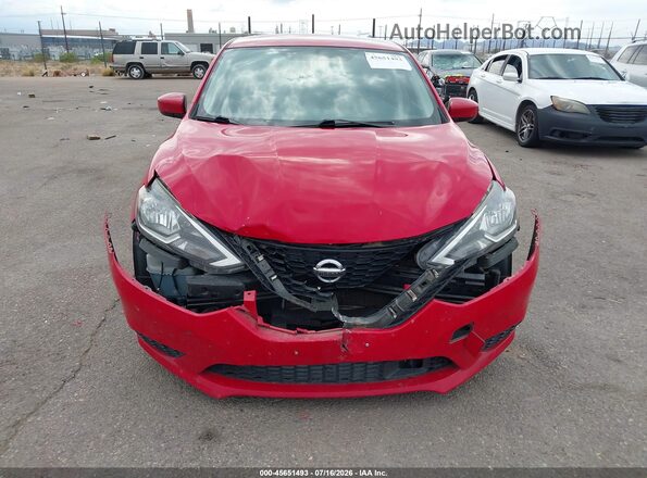 3N1AB7AP2JL663936 2018 NISSAN SENTRA Red Widok zestawu wskaźników