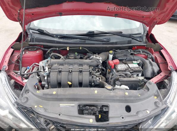 3N1AB7AP2JL663936 2018 NISSAN SENTRA Red Widok z tyłu